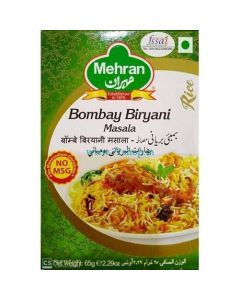 Mehran Bombay Biryani Imported Masala 65 Grams - Authentic Blend of Aromatic Spices Buy Now