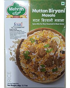 Mehran Mutton Biryani Masala India ( 60 Grams) - Authentic Blend of Spices for Delicious Biryani