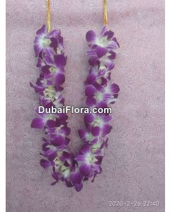 Purple Orchids Garland