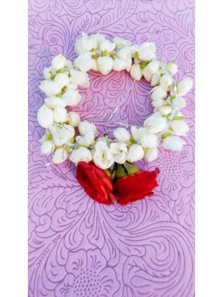 Jasmine Bracelet with Baby Roses – Pack of 15 Fresh Flower Bracelets