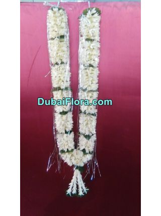 Tuberose with Green Leaves Garland