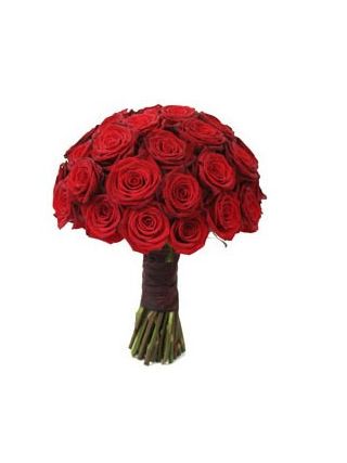 Bunch of Blooming Red Roses 2 dozen red roses