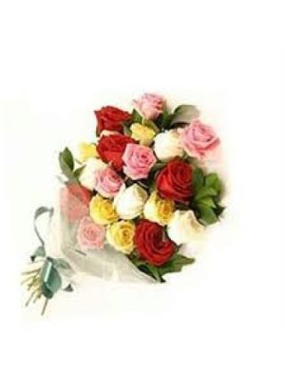 18 MIX ROSES HAND BOUQUET