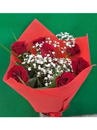 Bouquet Of 7 Red Roses